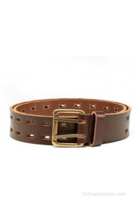 HideCraft Men Casual Brown Genuine Leather Belt(Brown)